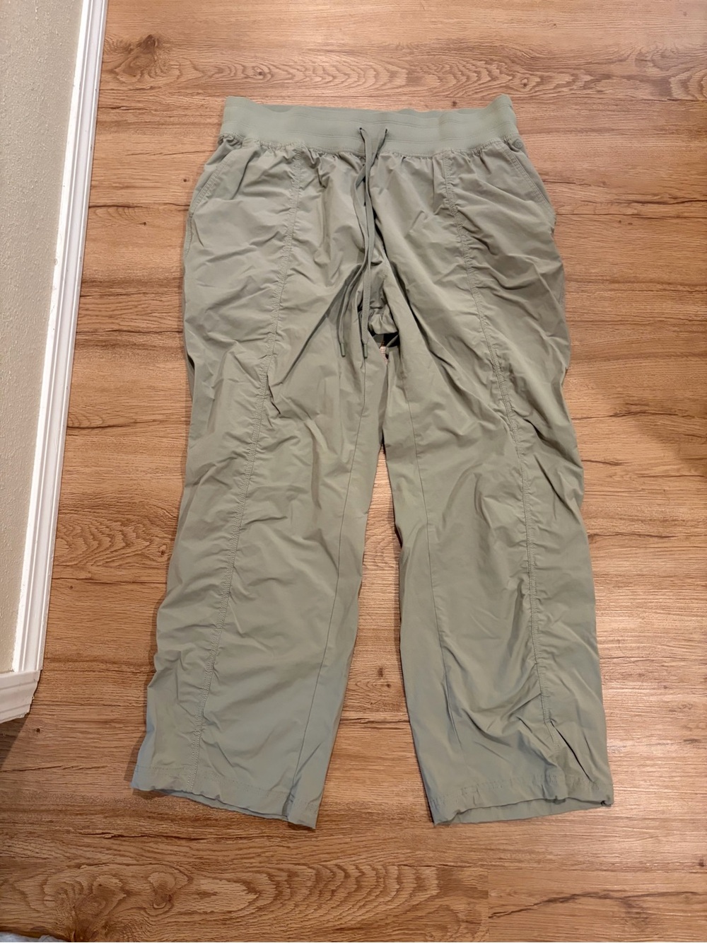 CALIA by Carrie Underwood Wide-Leg Drawstring Pants in Sage Green